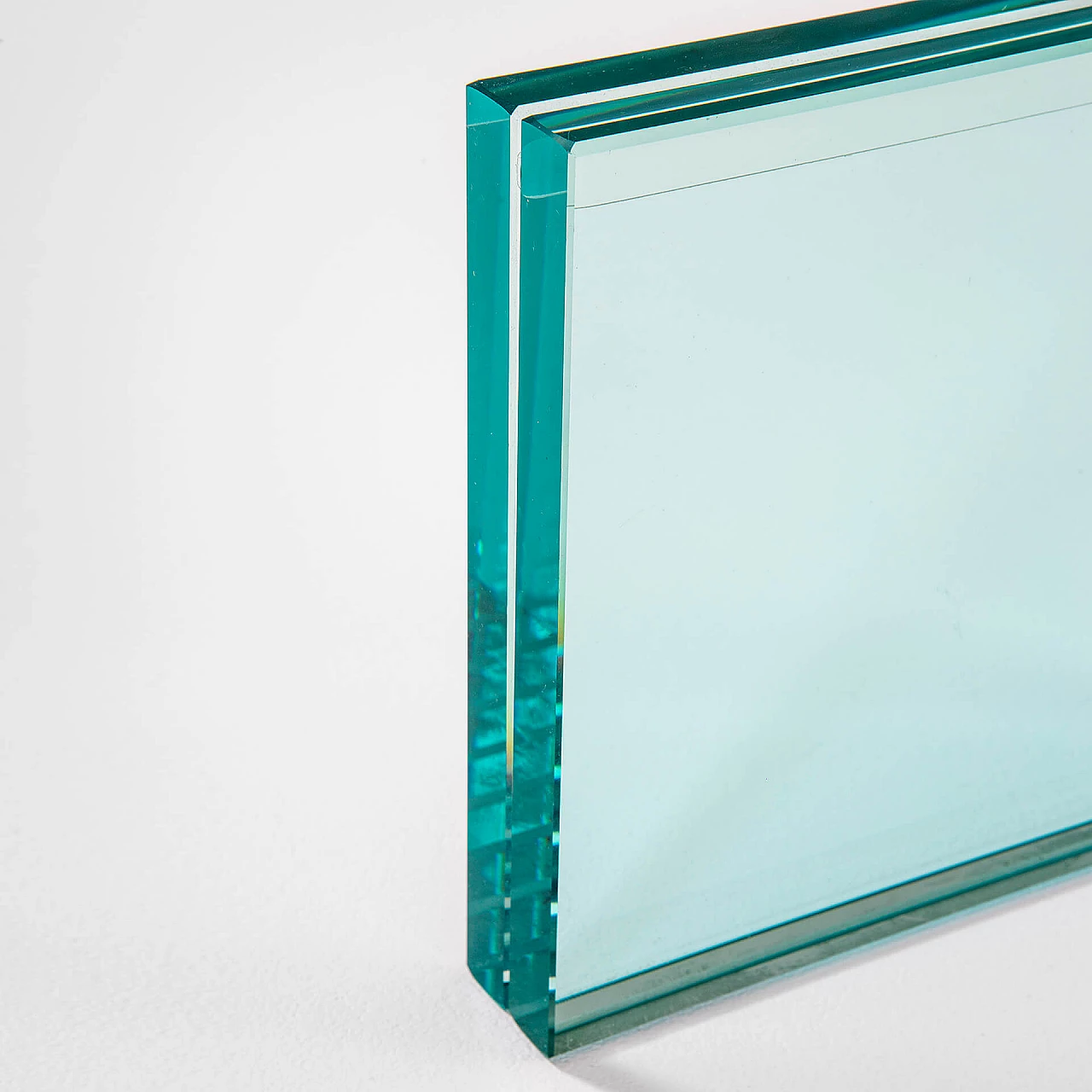 Beveled crystal photo frame for Fontana Arte, 1960s 3