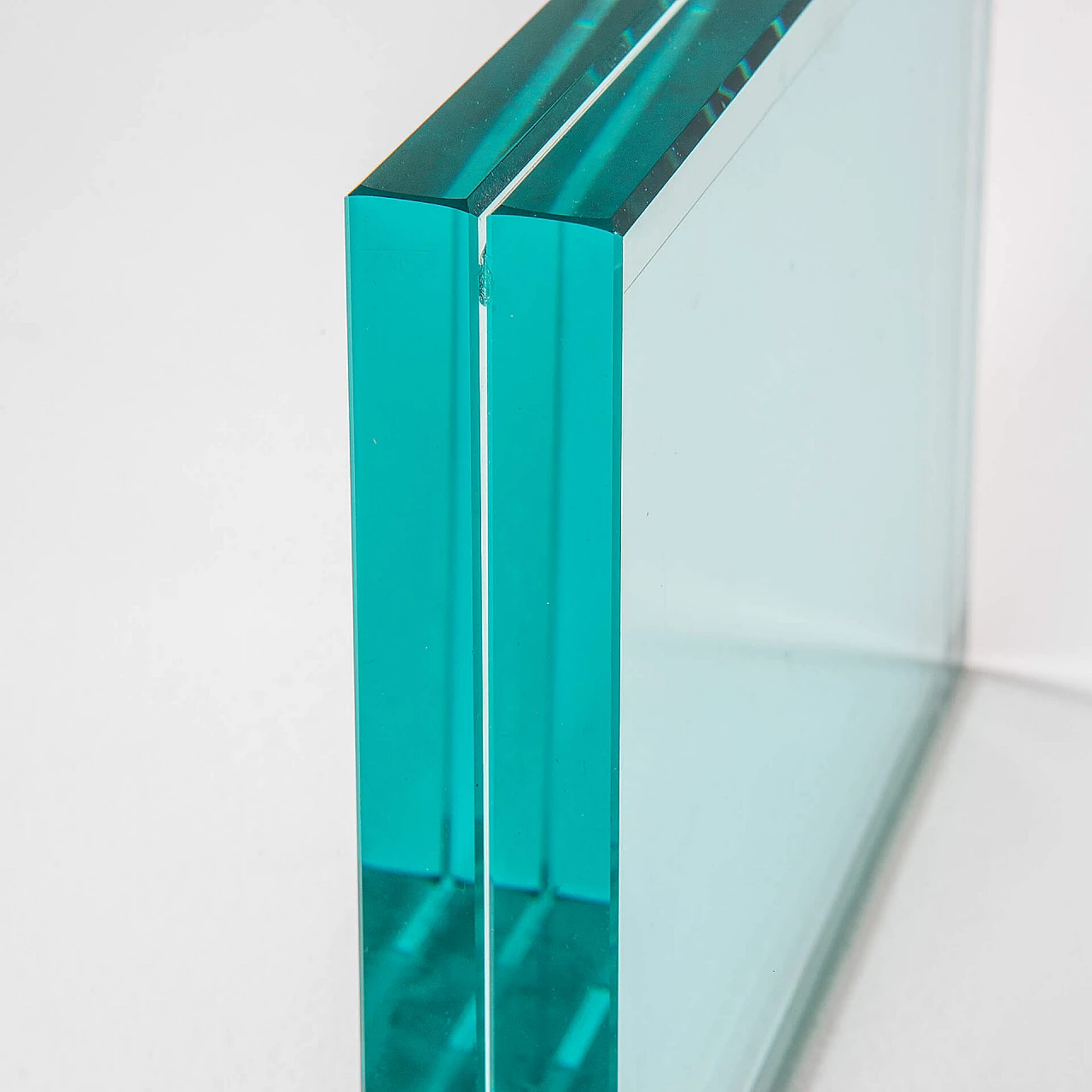 Beveled crystal photo frame for Fontana Arte, 1960s 5