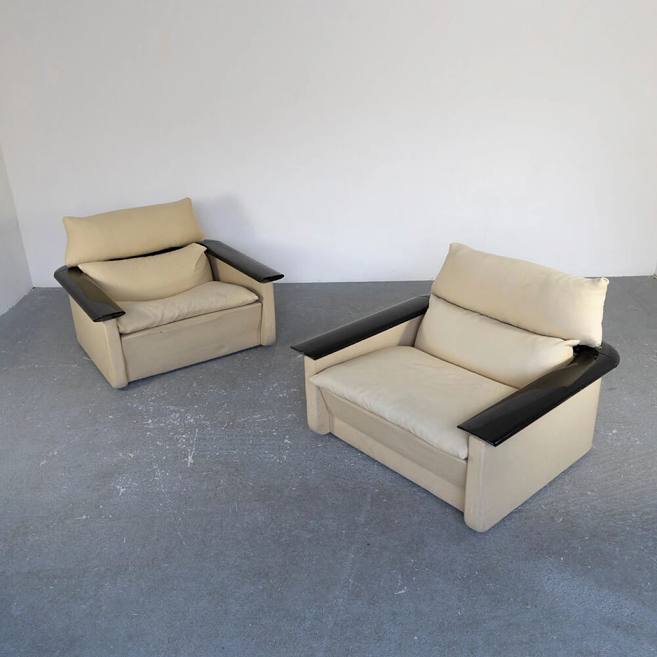 Pair of armchairs 230 by Franco Perrotti for Tecno, 1960s 7
