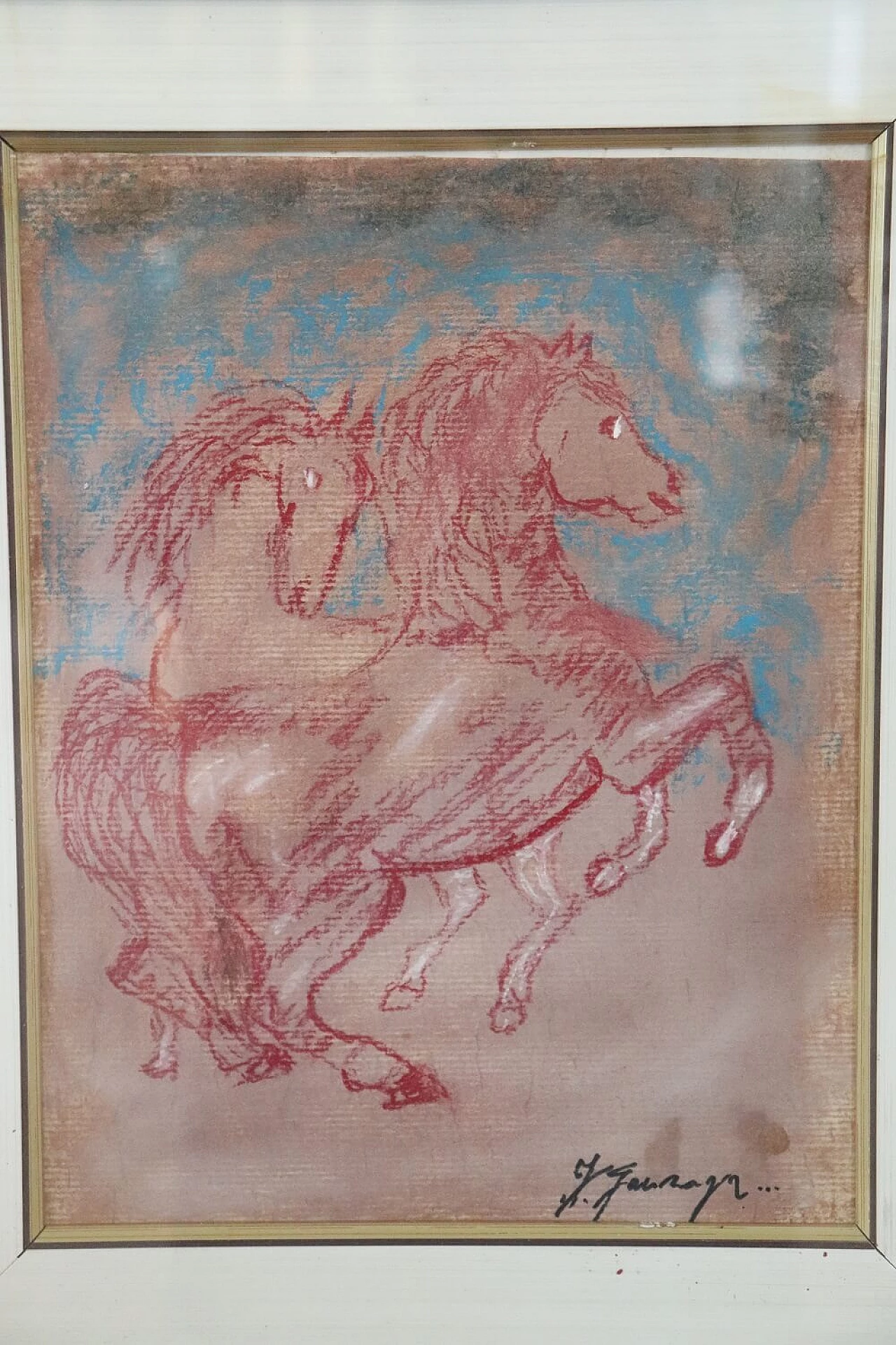 Giovan Francesco Gonzaga, Cavalli, pastelli colorati su carta 2