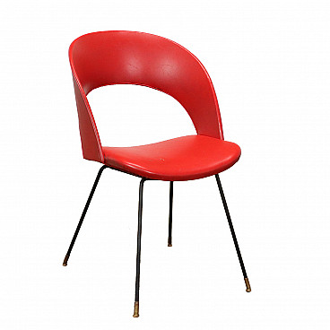 Red DU chair by Gastone Rinaldi for Rima, 1950s