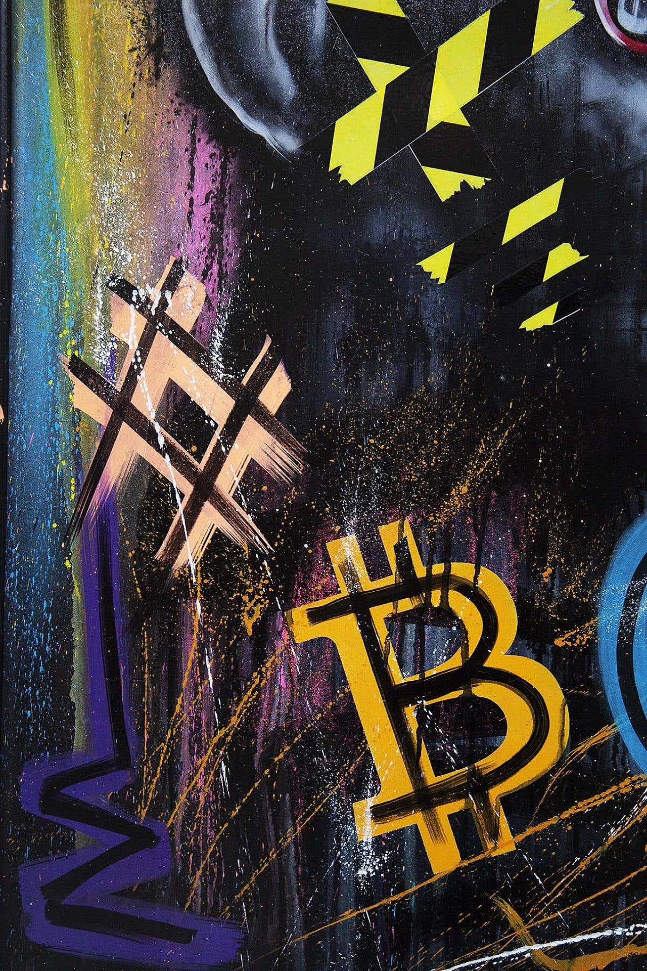 E. Art, Cool Ape and Bitcoi, tela personalizzata per CB Lab 3