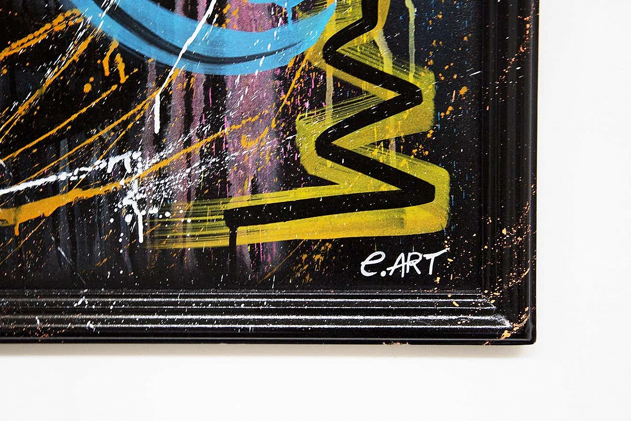 E. Art, Cool Ape and Bitcoi, tela personalizzata per CB Lab 4