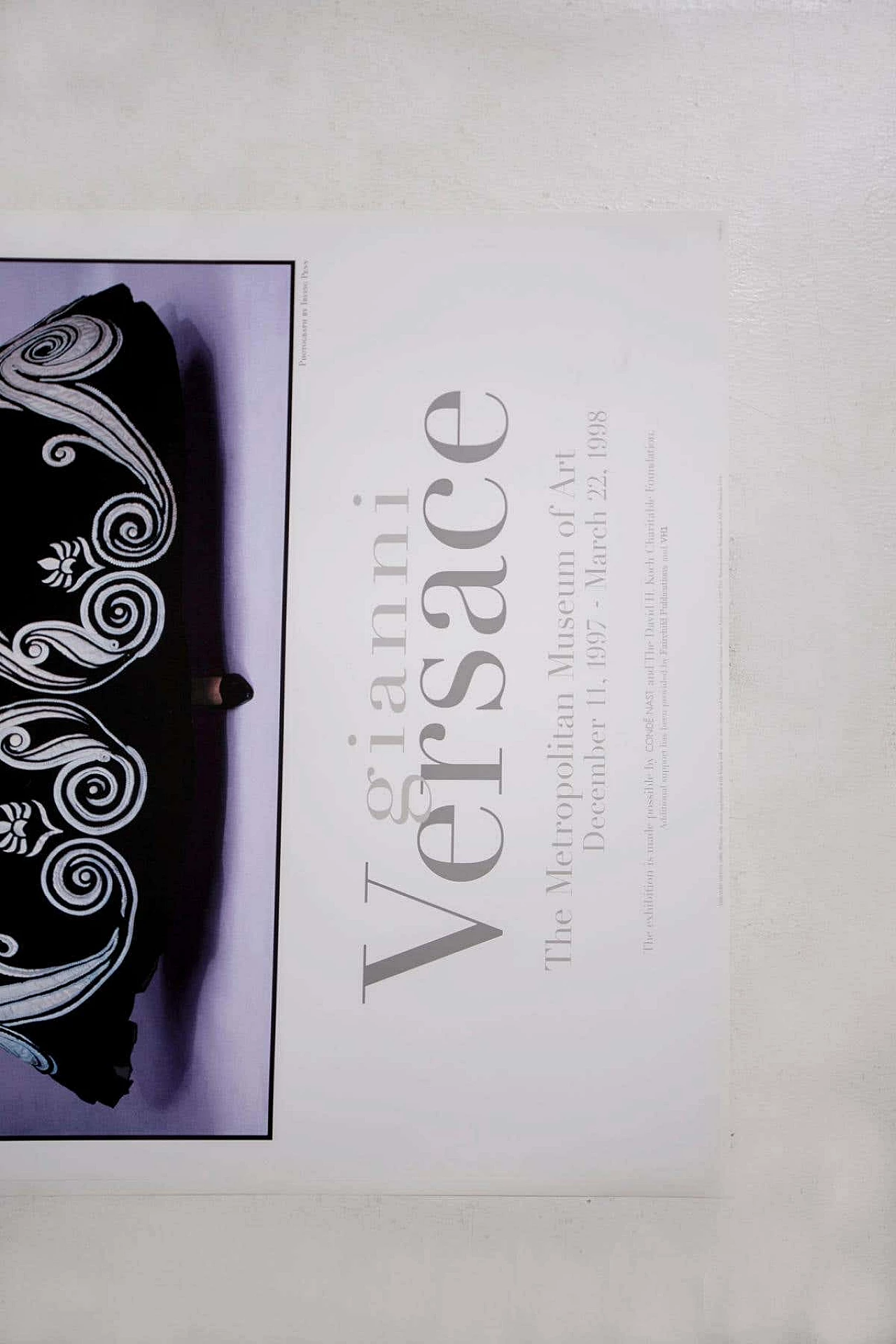 Gianni Versace Metropolitan Museum of Art poster, photo by Irving Penn, 1997 3