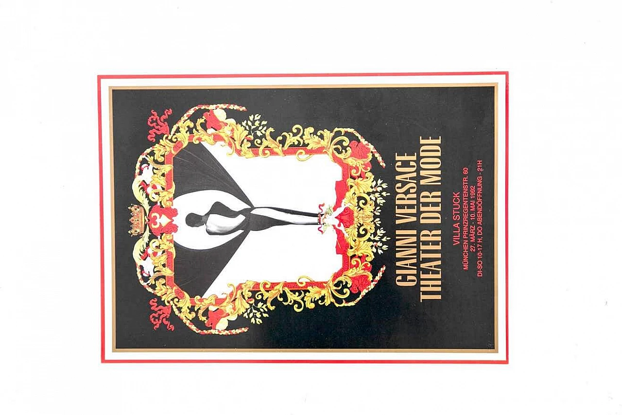 Poster Gianni Versace per la mostra Theater der Mode in Villa Stuck, 1992 2