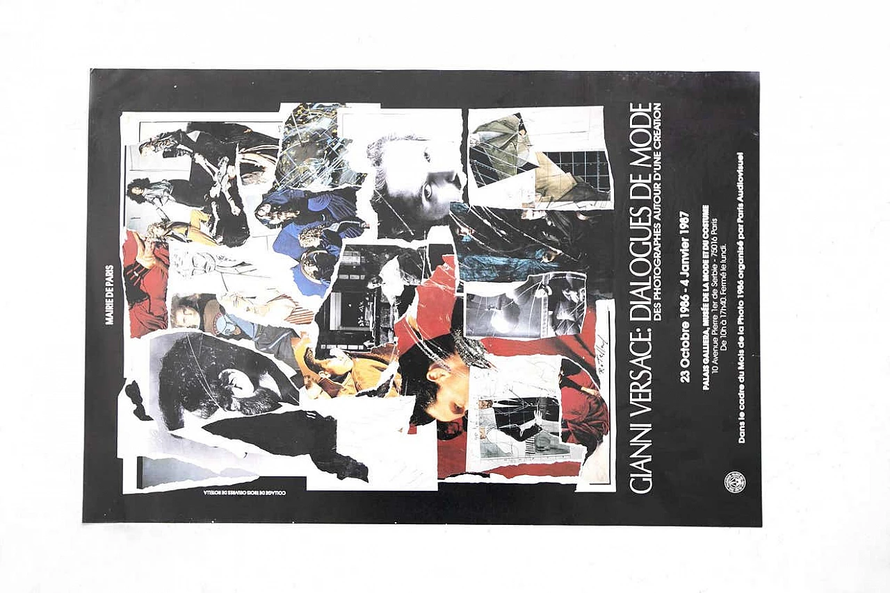 Locandina di Mimmo Rotella per la Mostra Dialogue du Mode di Gianni Versace, 1987 2