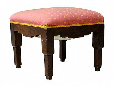 Walnut stool attributed to Pierre Chareau, 1910s