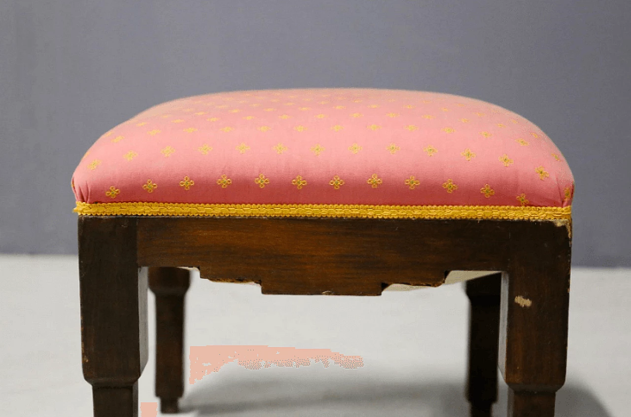 Walnut stool attributed to Pierre Chareau, 1910s 6