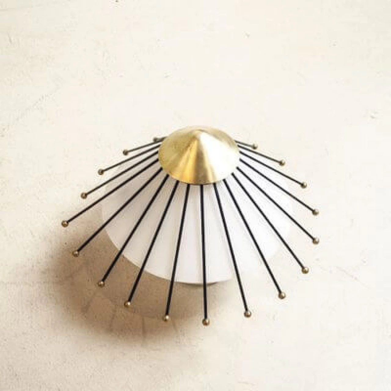 Plafoniera di Angelo Lelli per Arredoluce, anni '50 2