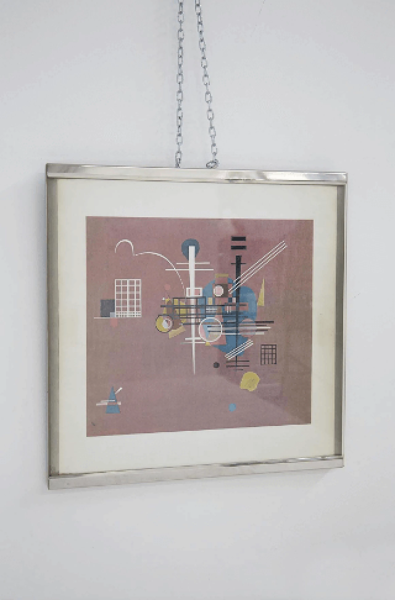 Framed painting by Luigi Caccia Dominioni and Vittorio Introini, 1970s 7