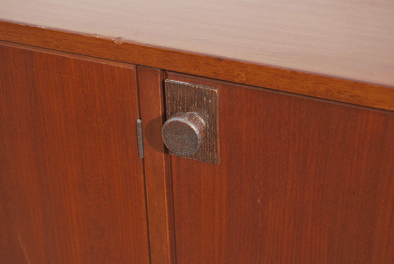 Teak veneered wood sideboard, 1960s 6