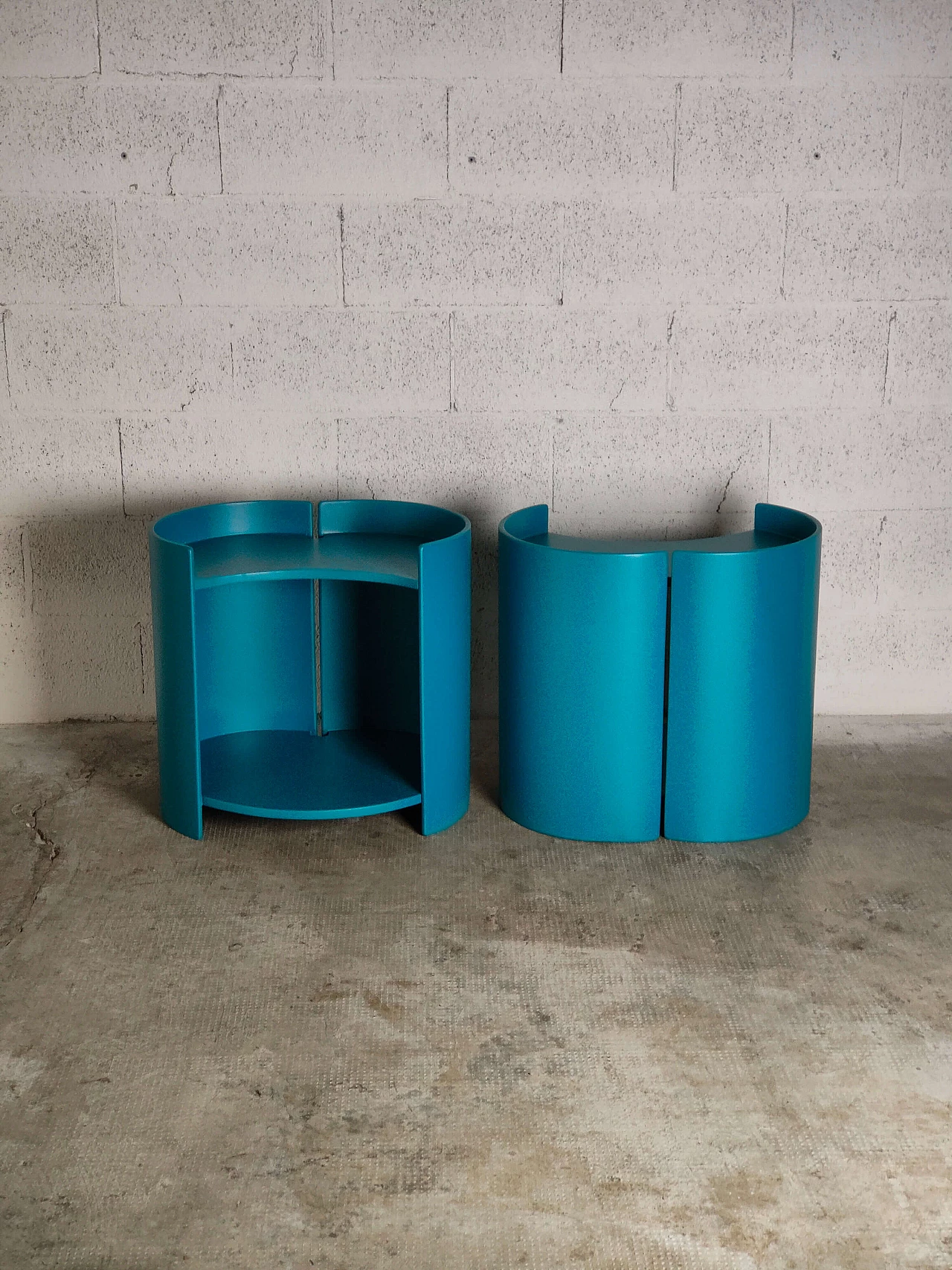 Pair of Gea side tables by Kazuhide Takahama for Gavina, 1960s 4