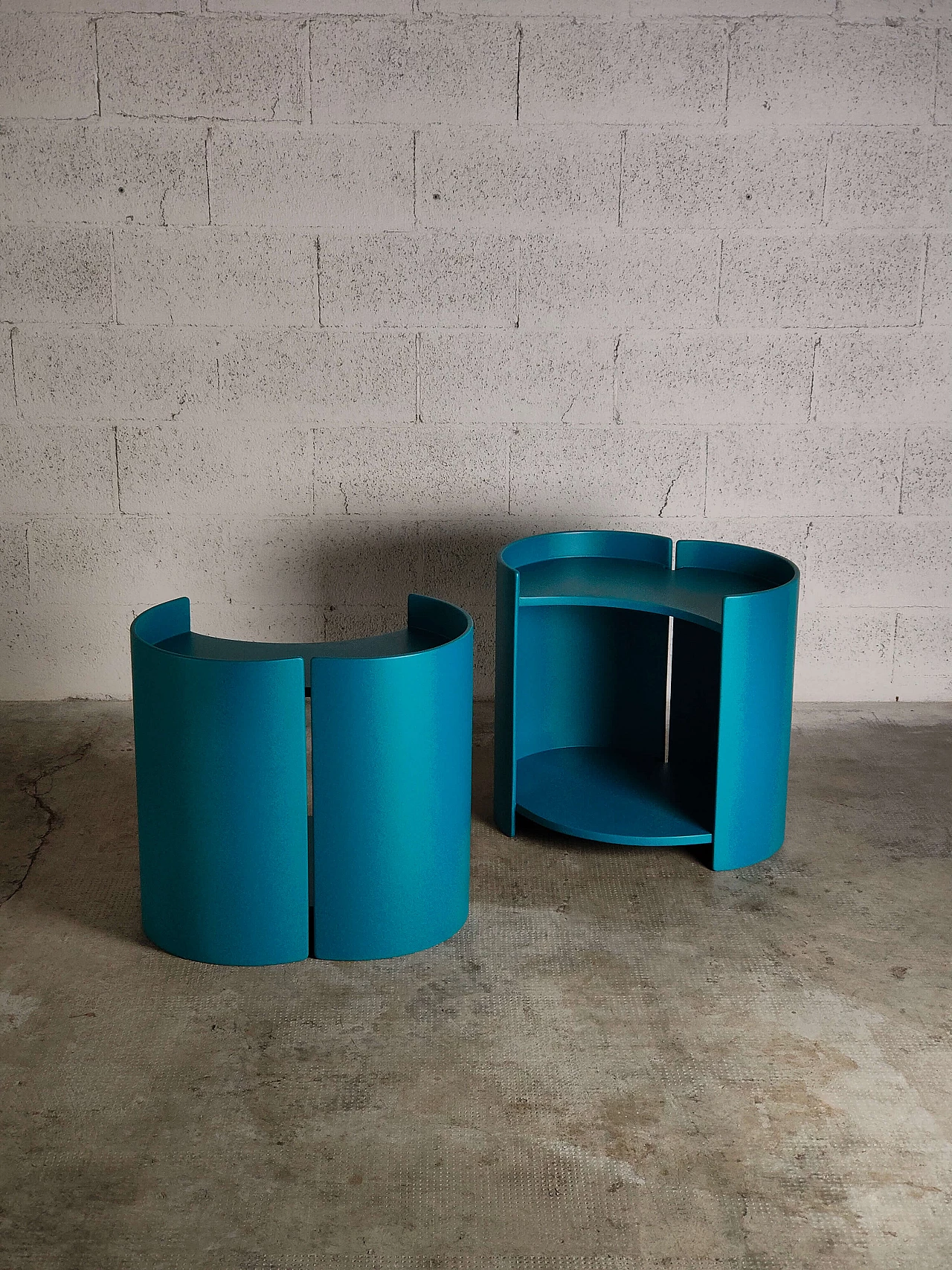 Pair of Gea side tables by Kazuhide Takahama for Gavina, 1960s 6