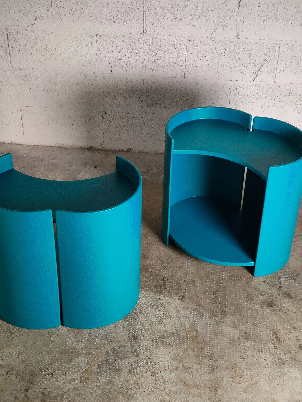 Pair of Gea side tables by Kazuhide Takahama for Gavina, 1960s 7