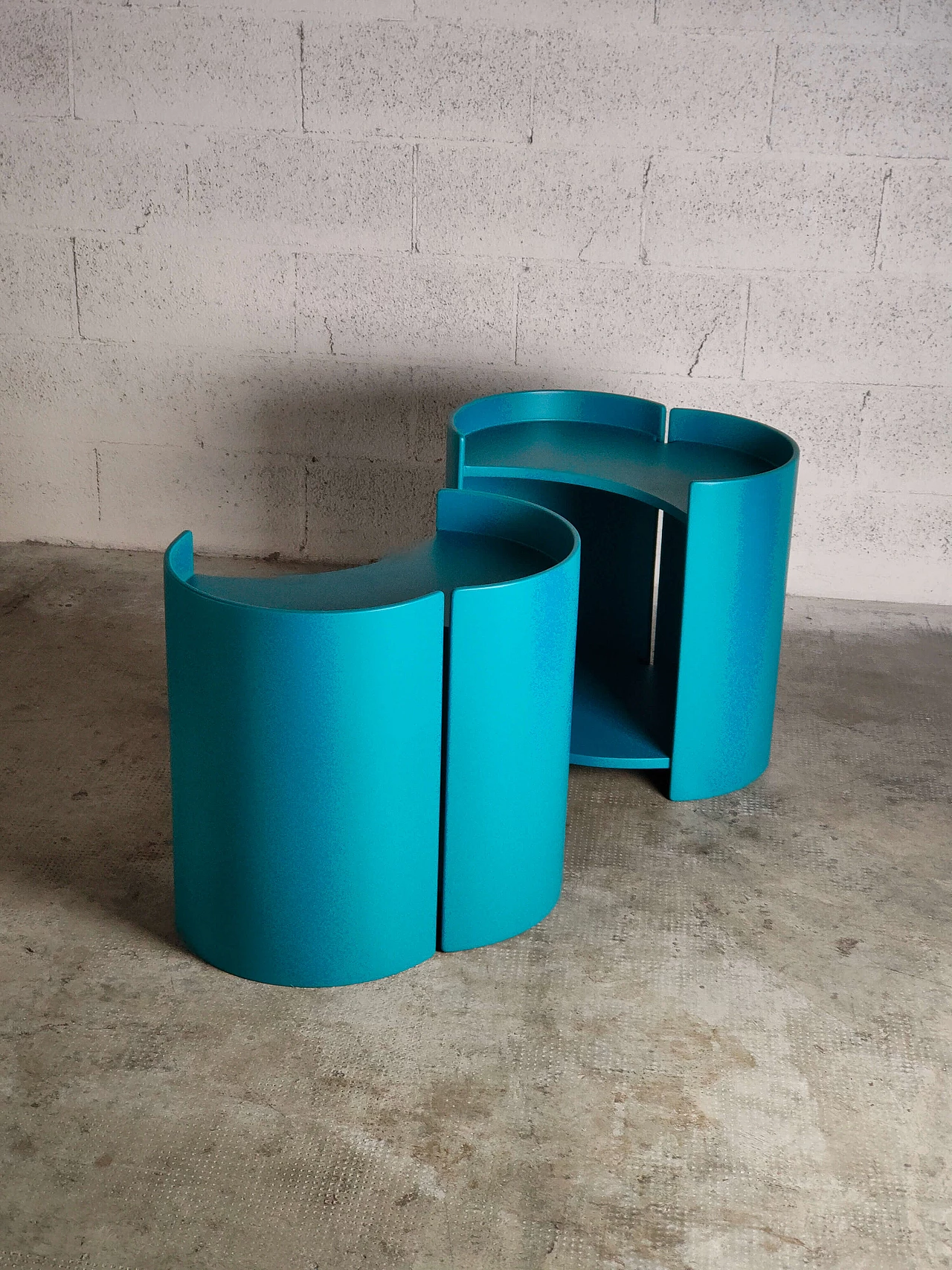 Pair of Gea side tables by Kazuhide Takahama for Gavina, 1960s 9