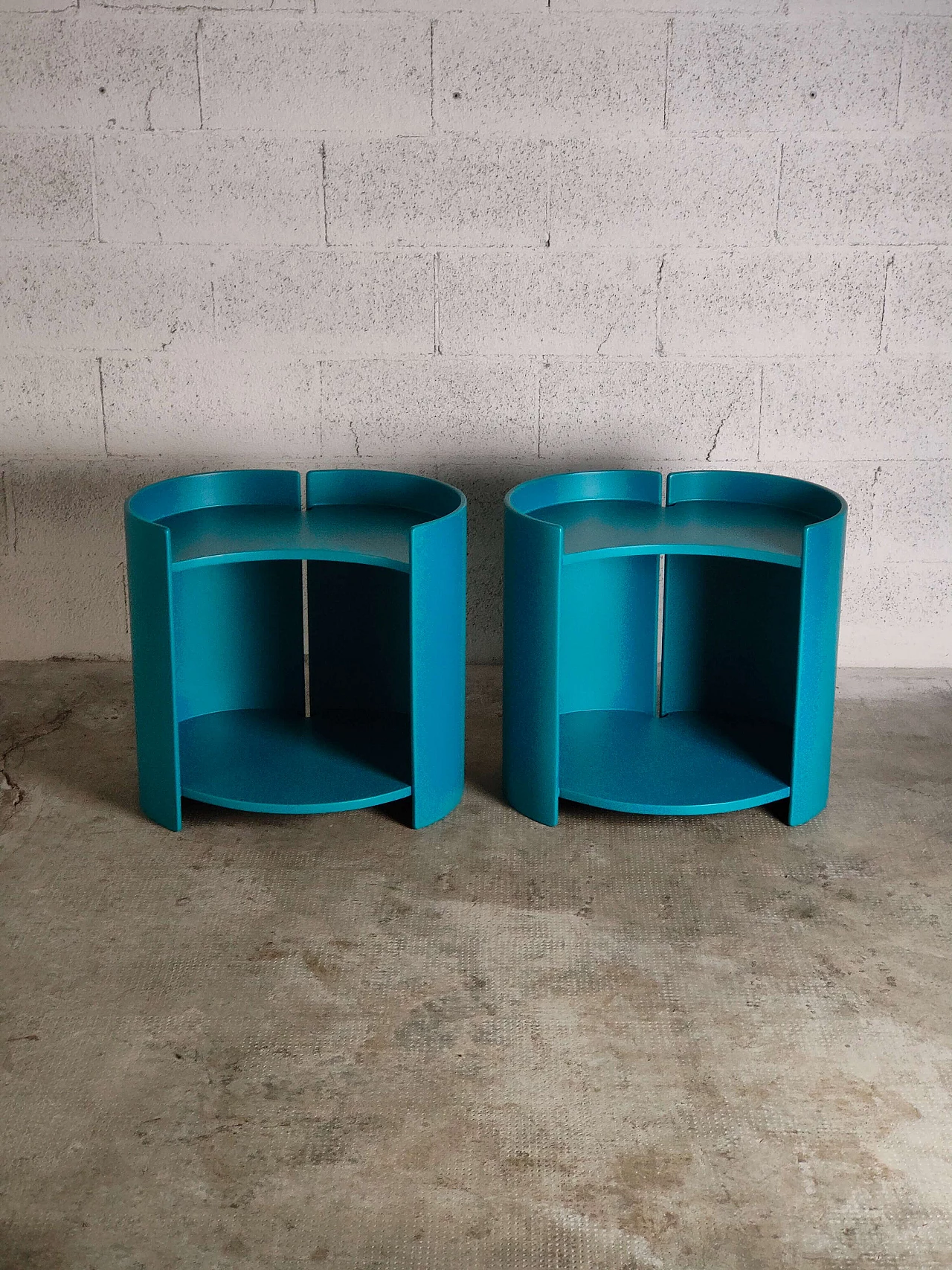 Pair of Gea side tables by Kazuhide Takahama for Gavina, 1960s 11