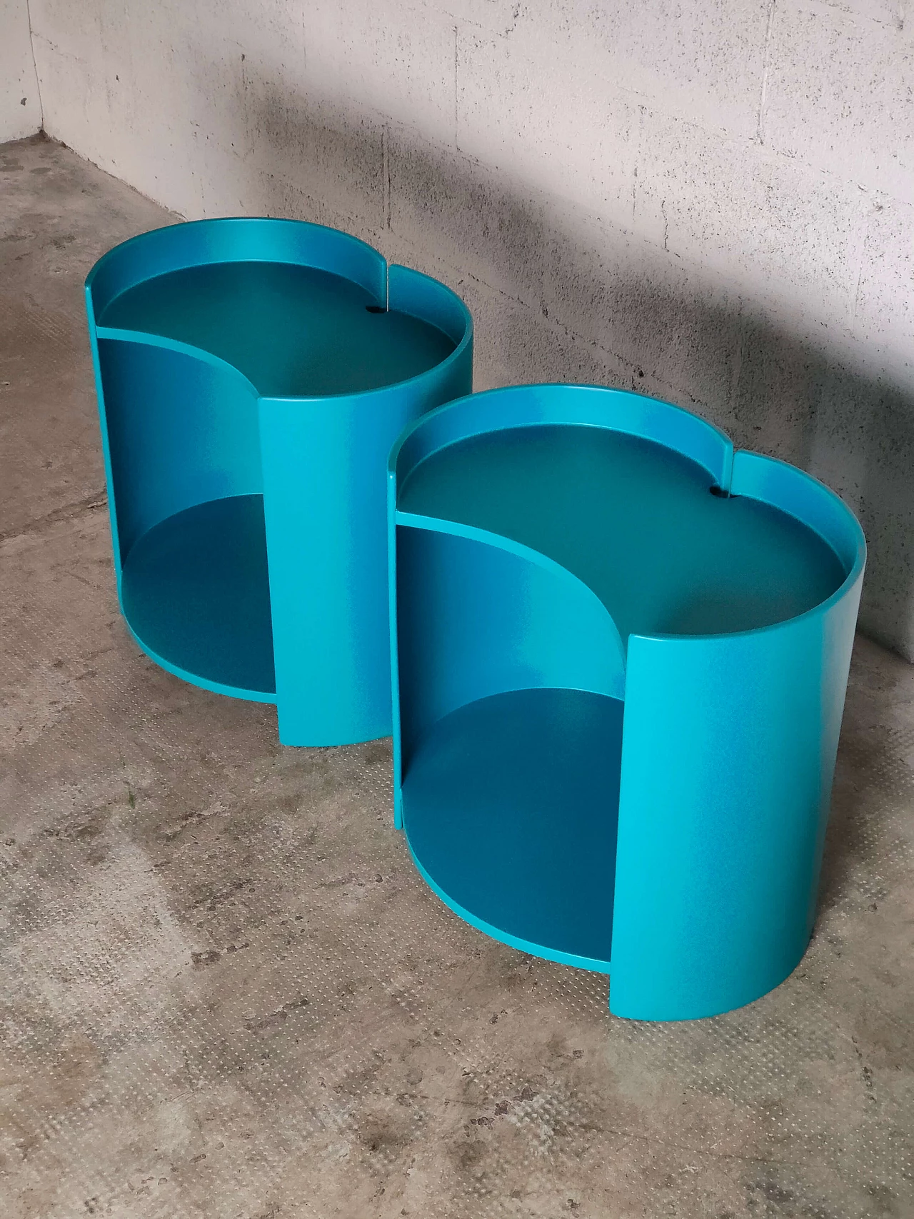 Pair of Gea side tables by Kazuhide Takahama for Gavina, 1960s 13