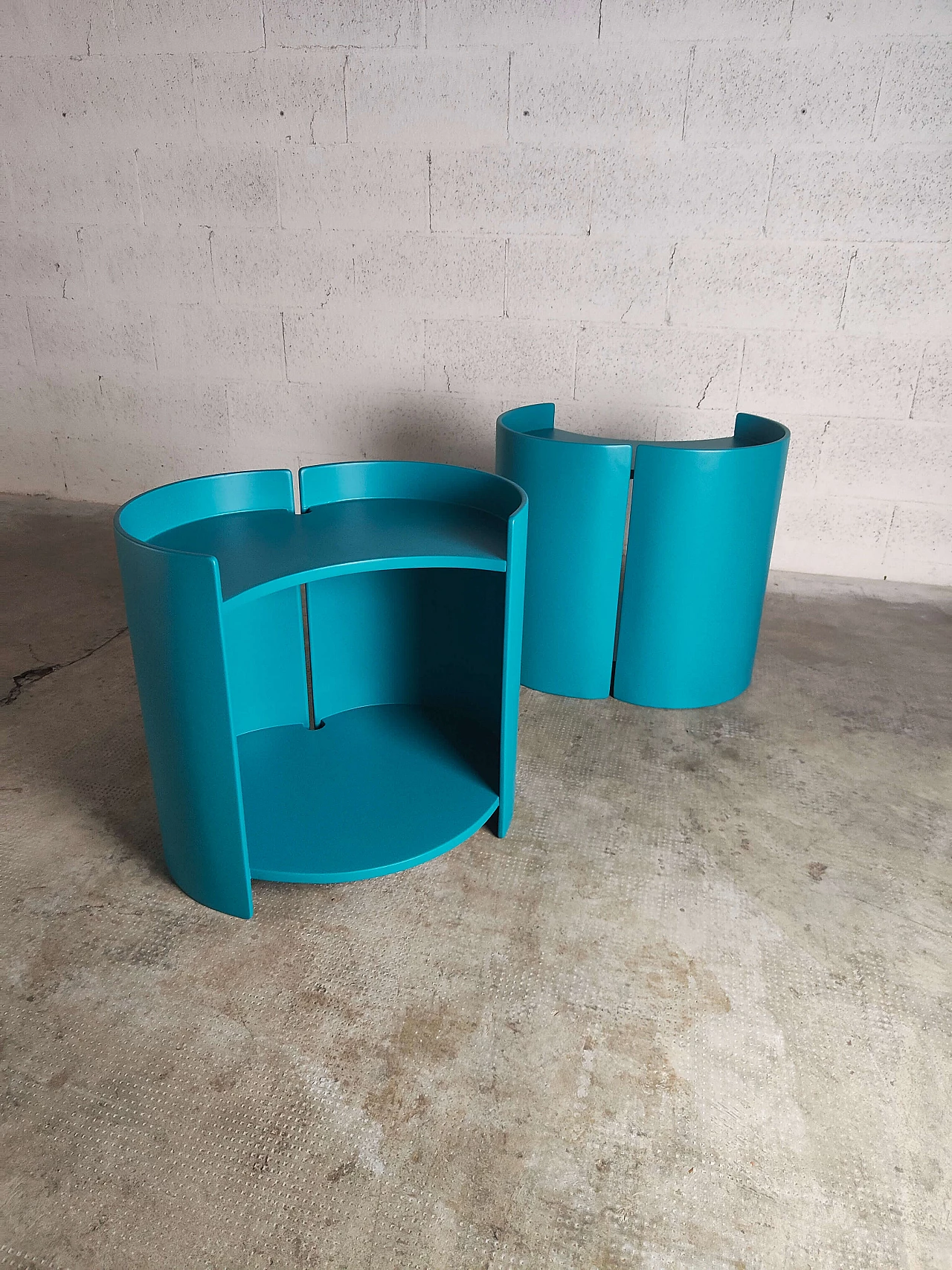 Pair of Gea side tables by Kazuhide Takahama for Gavina, 1960s 16