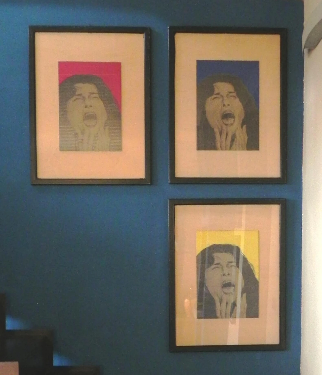 3 Dipinti di Anna Magnani di David Parenti, anni '80 1