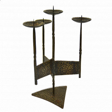 Four-light bronze candle holder, 1960s