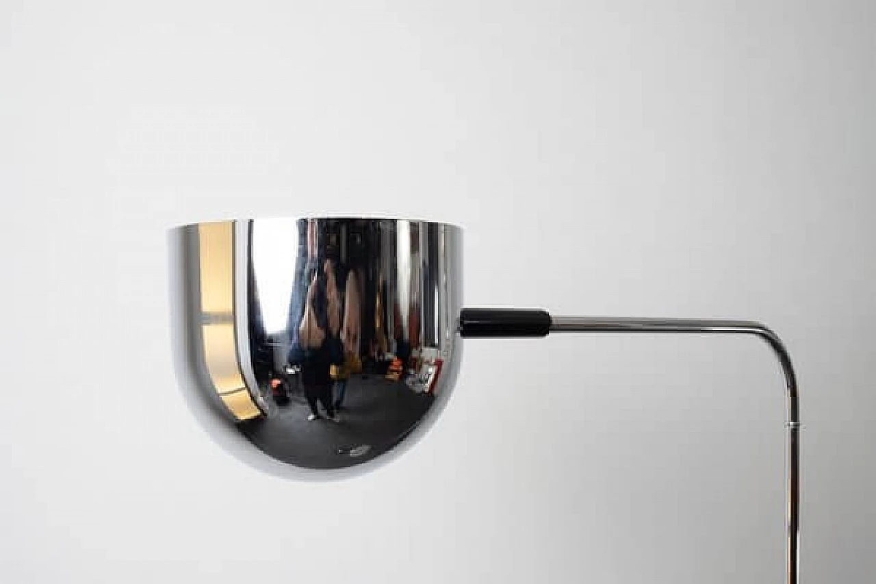 Adjustable chrome-plated steel floor lamp, 1960s 3