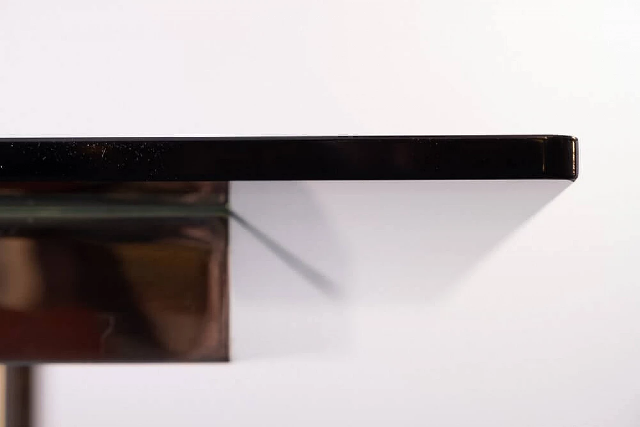 Tavolo Andrè di Tobia Scarpa in acciaio e vetro, anni '60 6