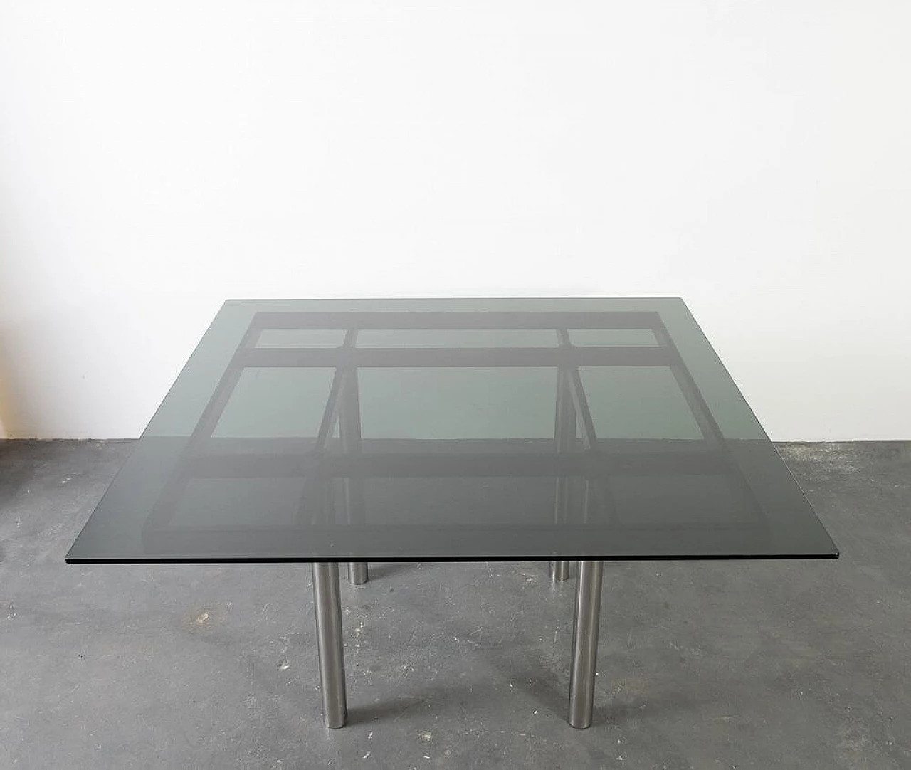 Andrè table by Tobia Scarpa in steel and glass, 1960s 9