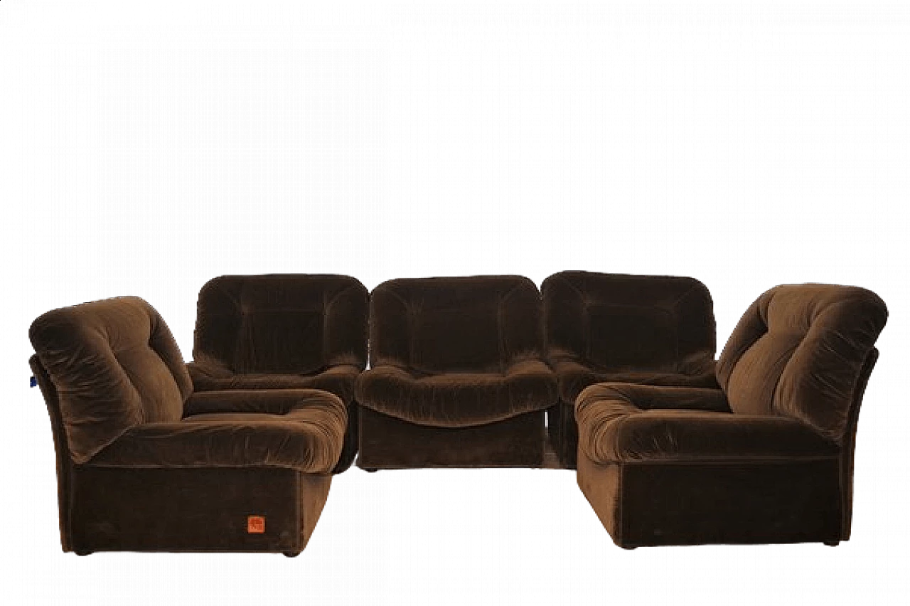 5 Panarea modular armchairs by Lev & Lev, 1970s 20