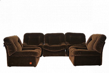 5 Panarea modular armchairs by Lev & Lev, 1970s