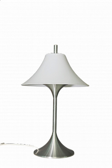 Lampada da tavolo in metallo e vetro nello stile di Gepo, anni '70