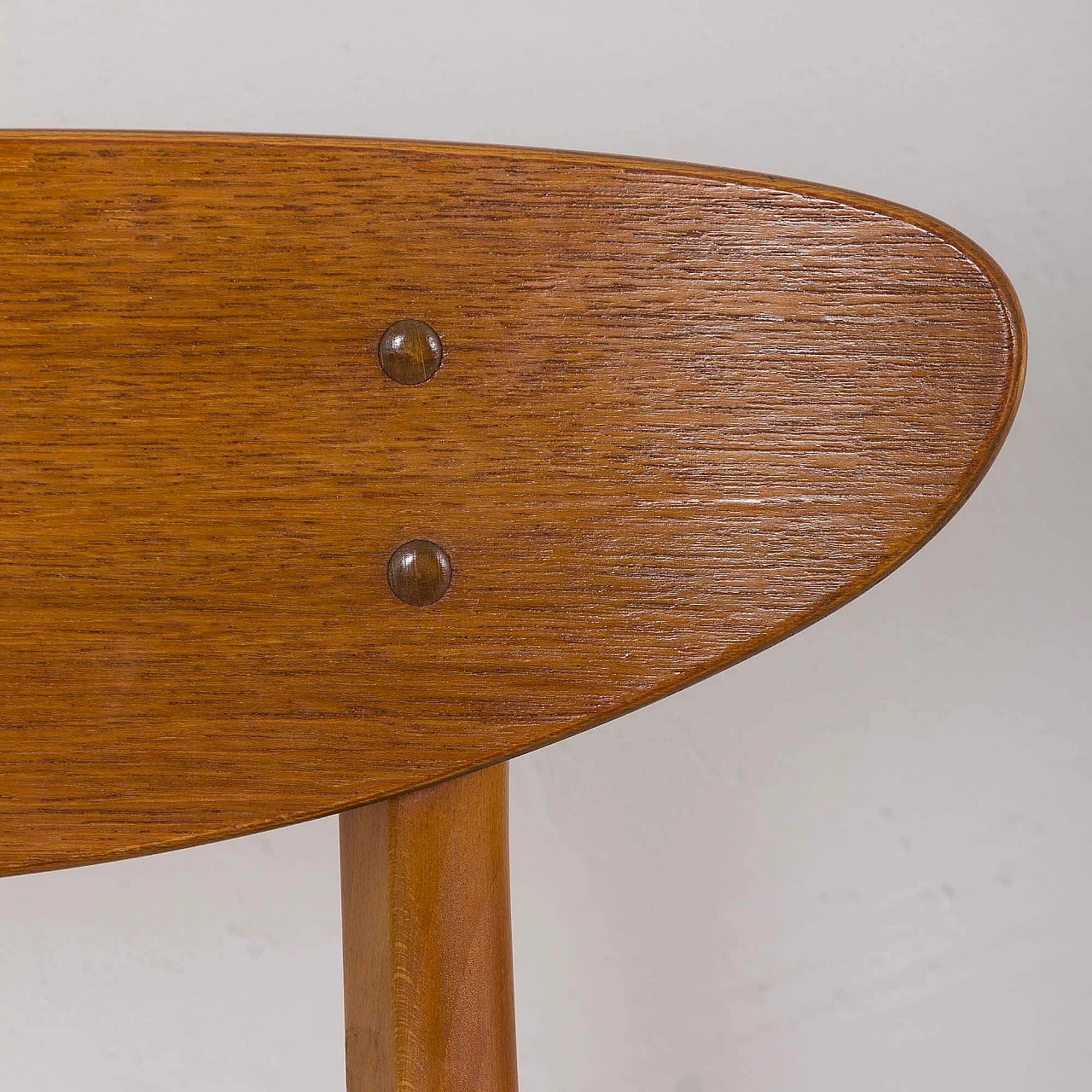 6 Teak and grey wool chairs for Farstrup, 1960s 17