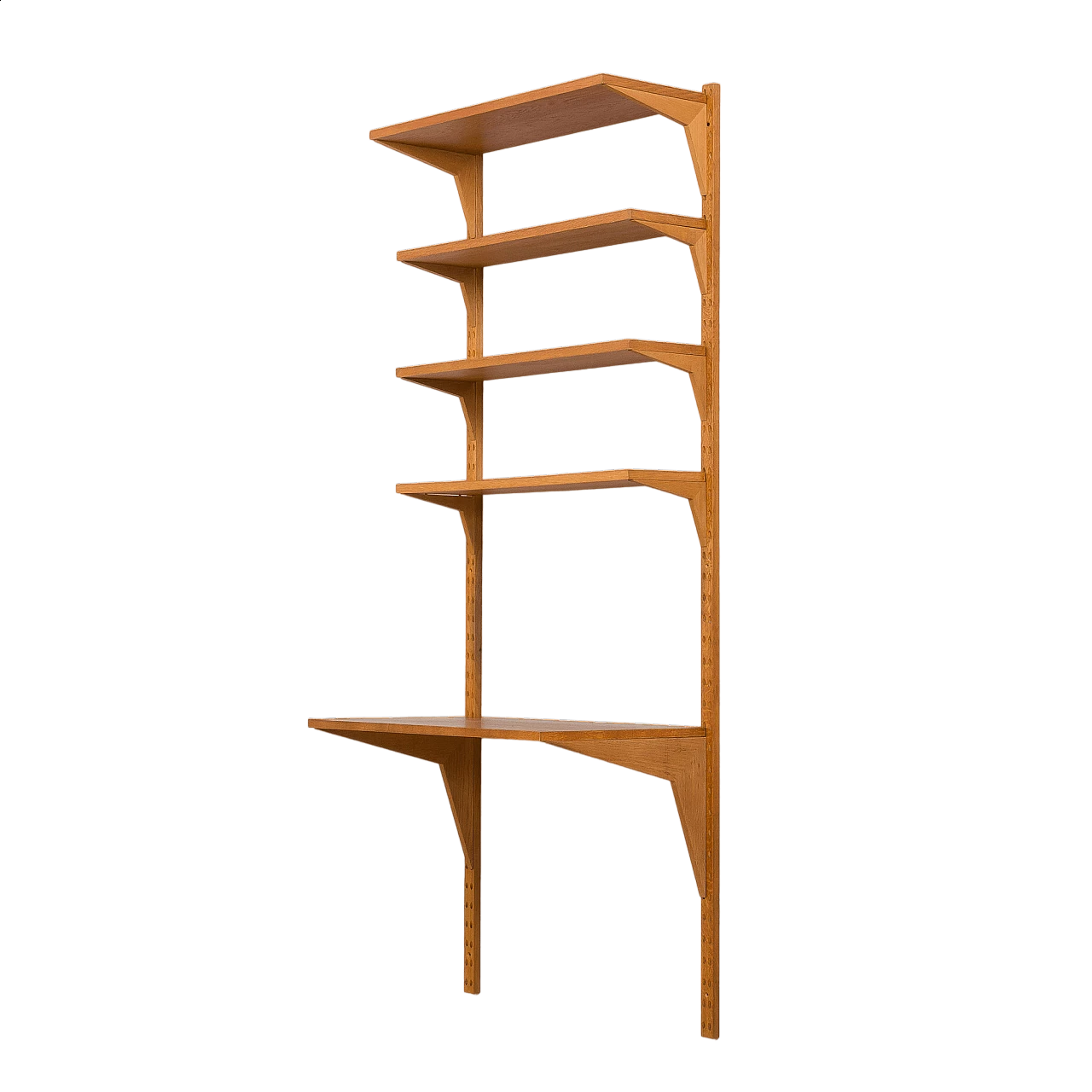 Oak bookcase with desk shelf by Poul Cadovious for Cado, 1960s 12