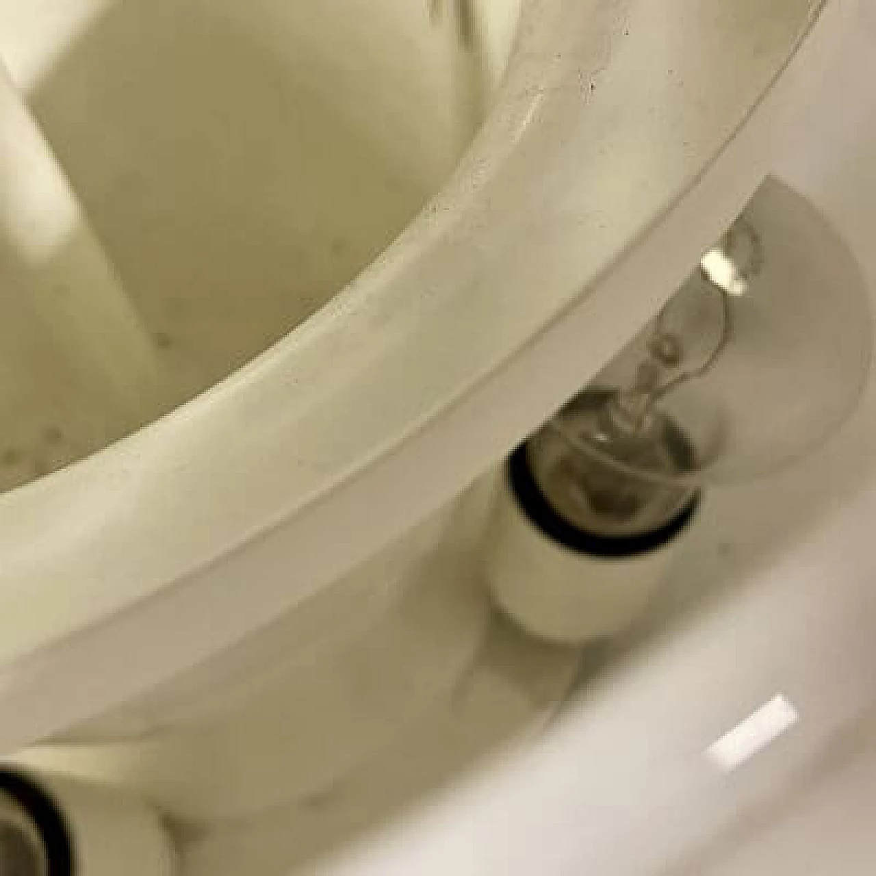 Table lamp in Space Age style in opaline glass, 1970s 10