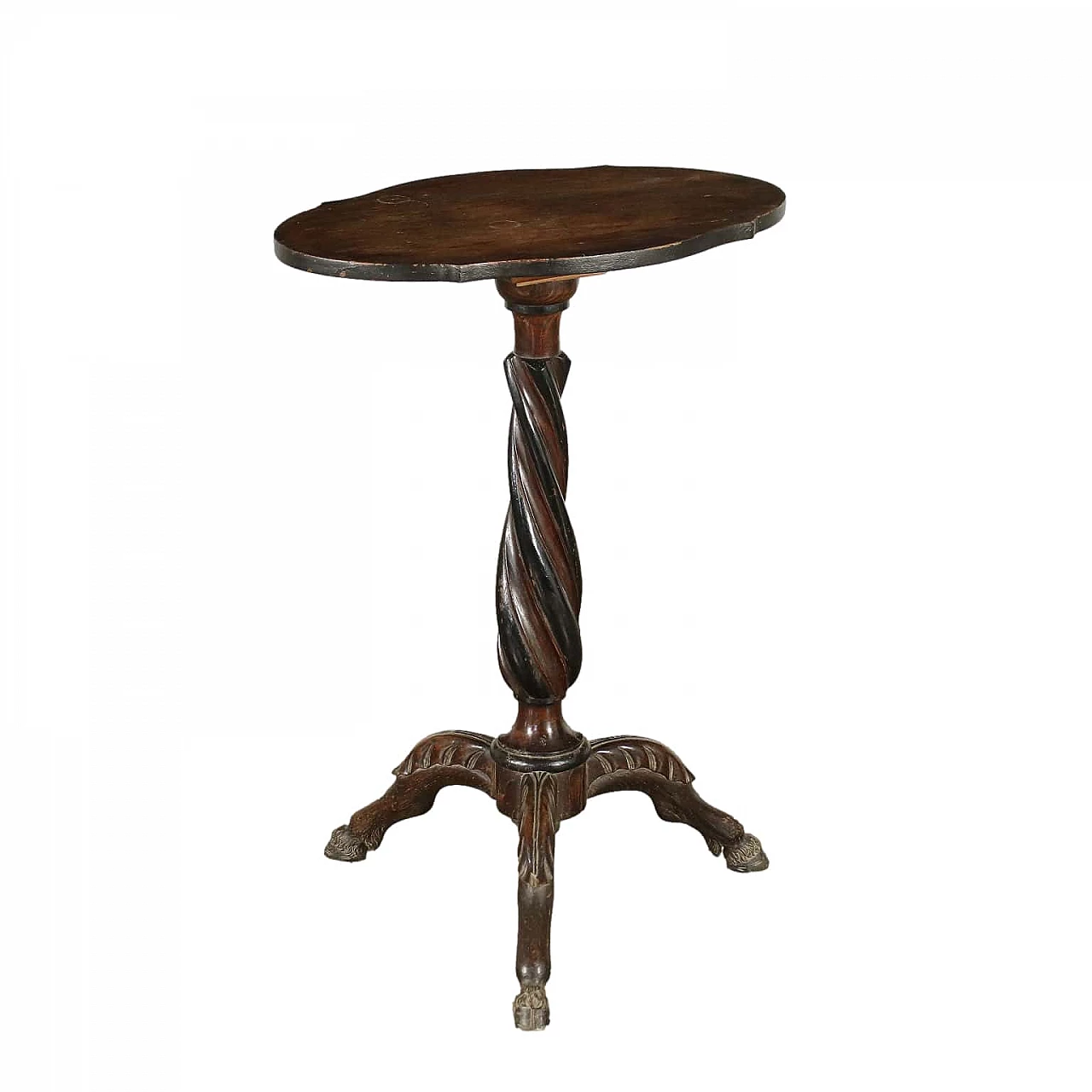 Tavolino a vela inglese in quercia, del '800 1