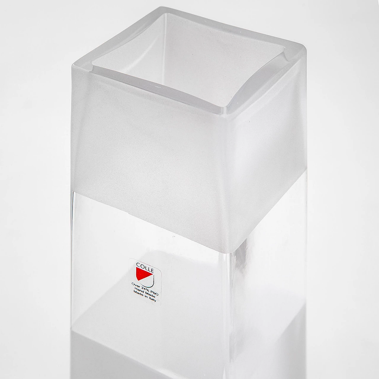 Black & White vase by Charles Rennie Mackintosh for Colle Cristalleria, 1980s 2