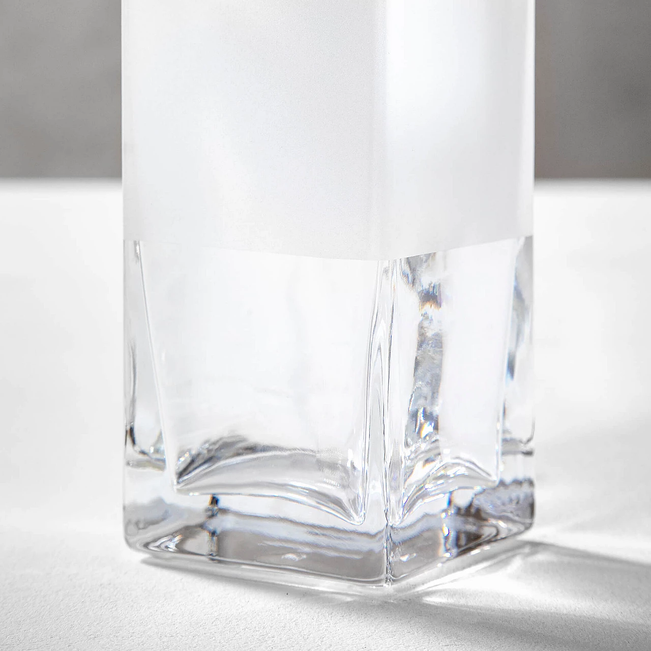 Black & White vase by Charles Rennie Mackintosh for Colle Cristalleria, 1980s 3