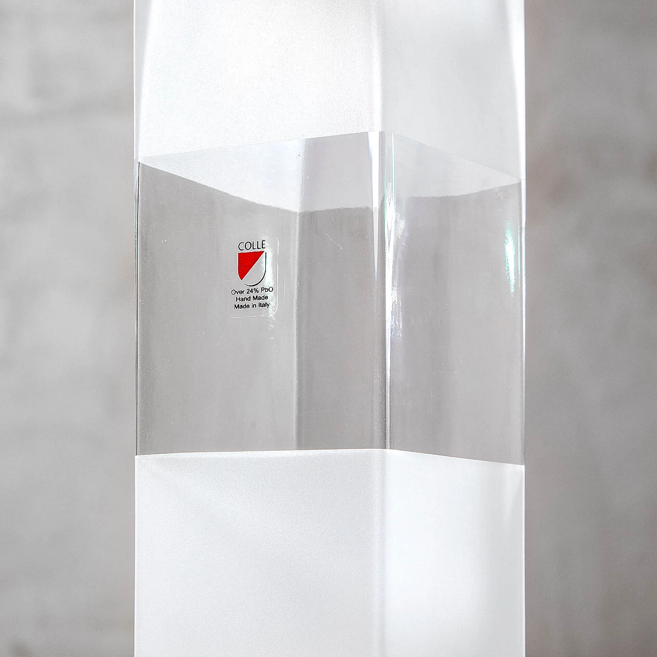 Black & White vase by Charles Rennie Mackintosh for Colle Cristalleria, 1980s 4