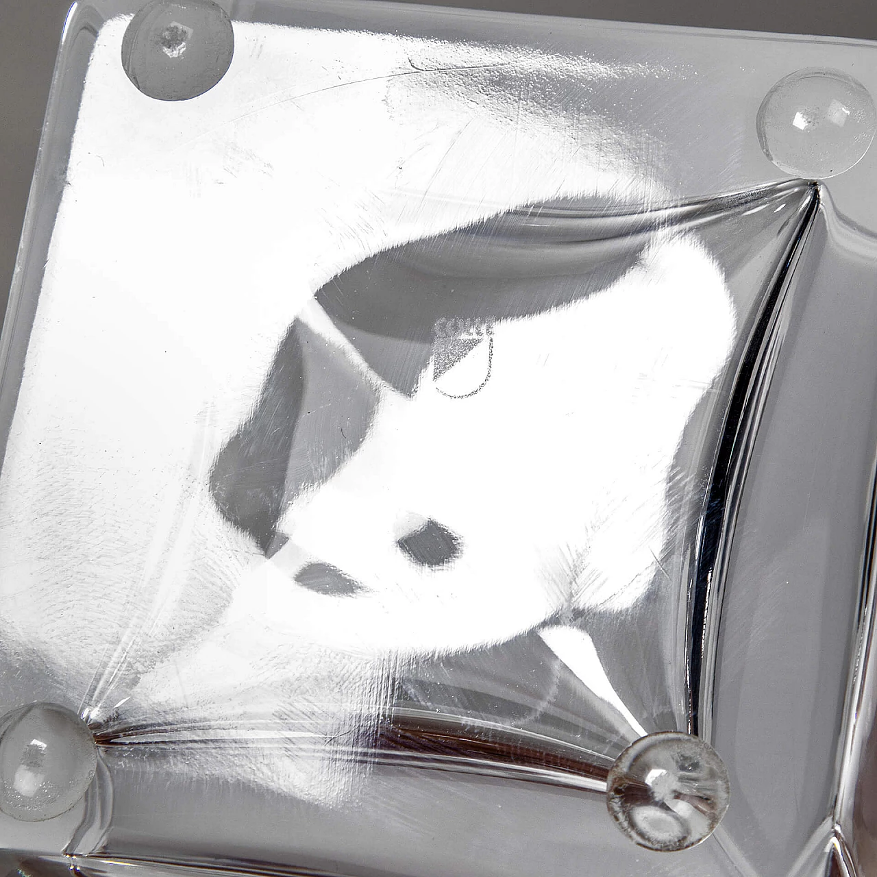 Black & White vase by Charles Rennie Mackintosh for Colle Cristalleria, 1980s 6