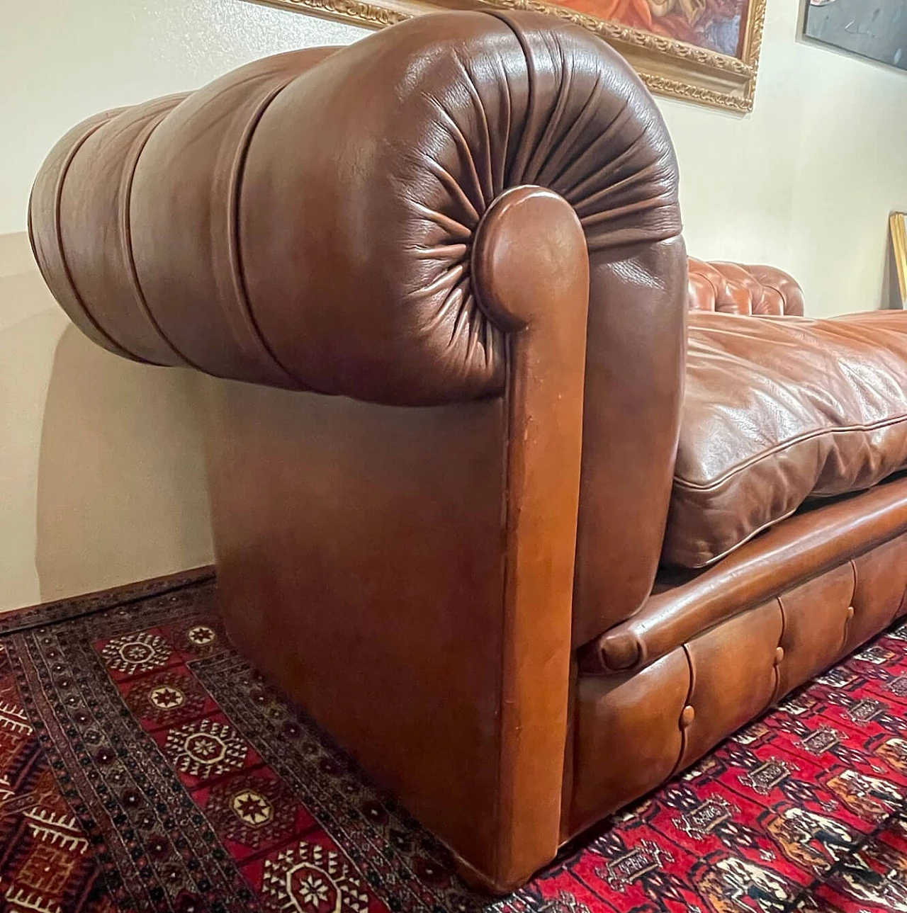 Paolina leather sofa for Frau, 1980s 2