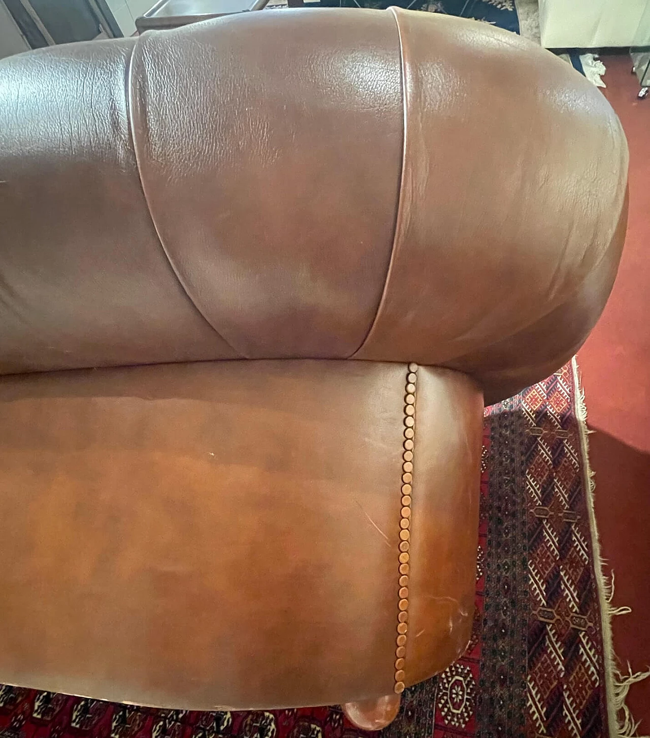 Paolina leather sofa for Frau, 1980s 4