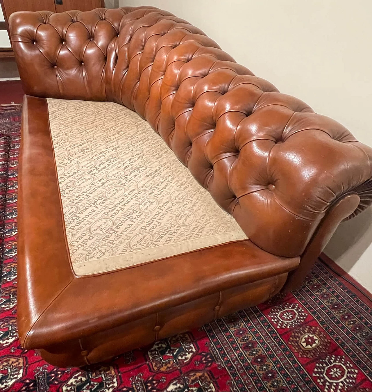 Paolina leather sofa for Frau, 1980s 5