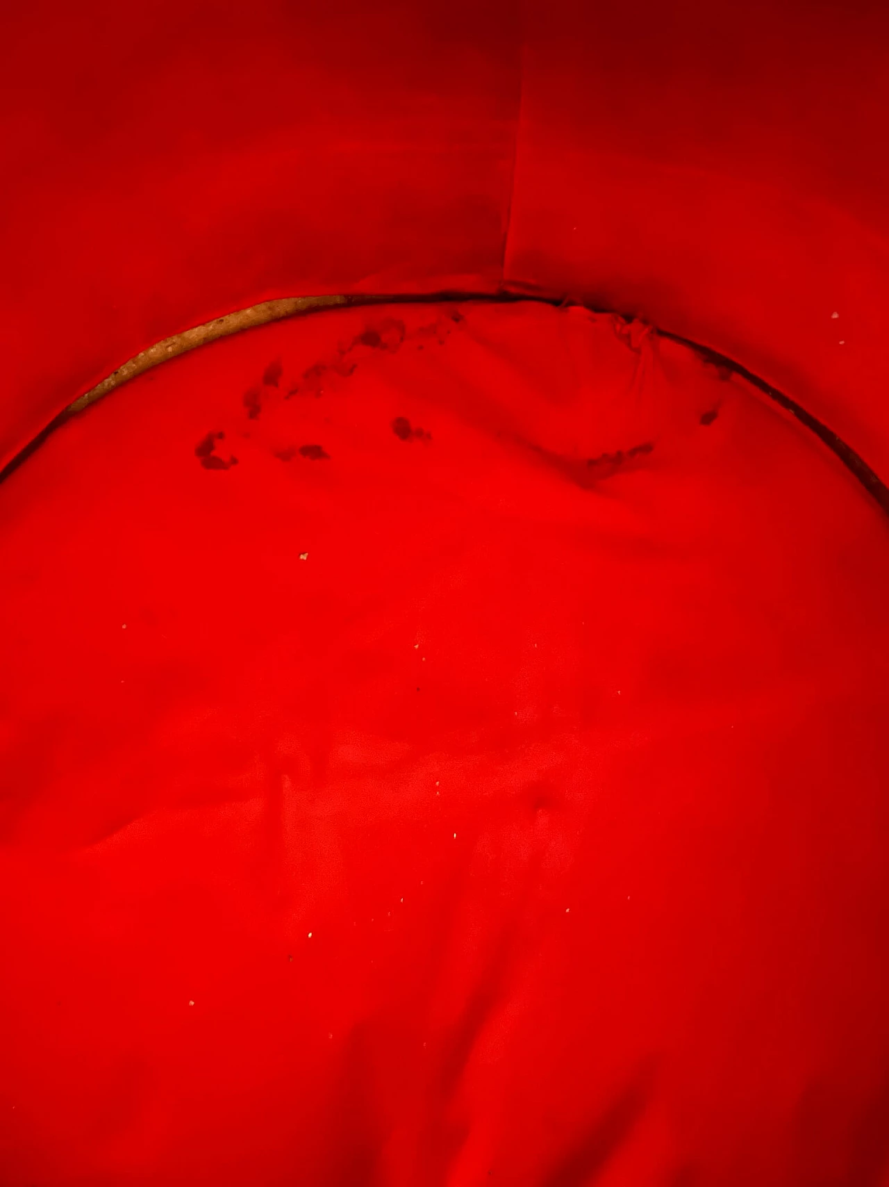 Poltrona girevole Uovo in velluto rosso di Philippe Starck, anni '70 10
