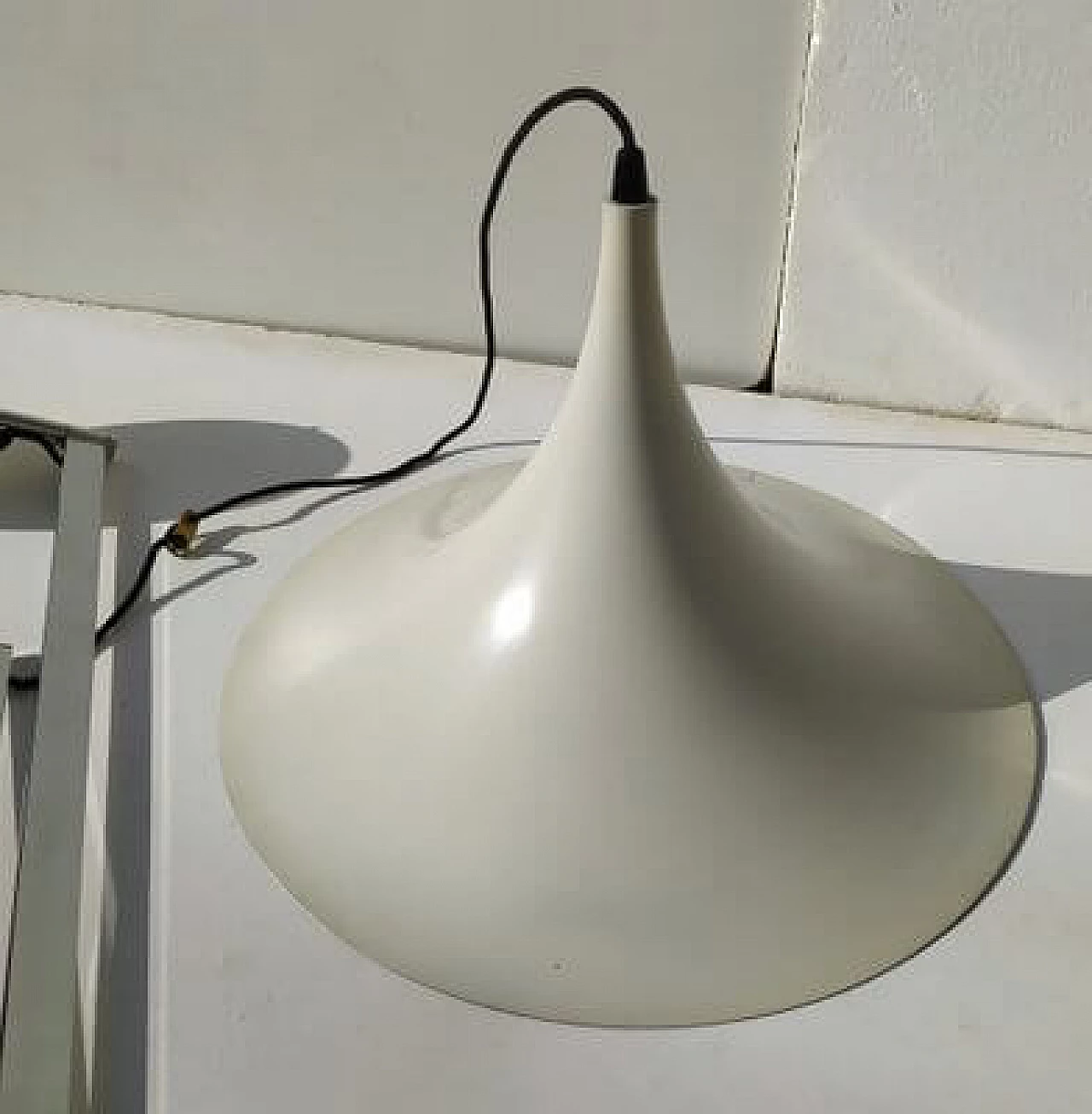 Metal hanging lamp by Bonderup & Thorup, 1960s 1