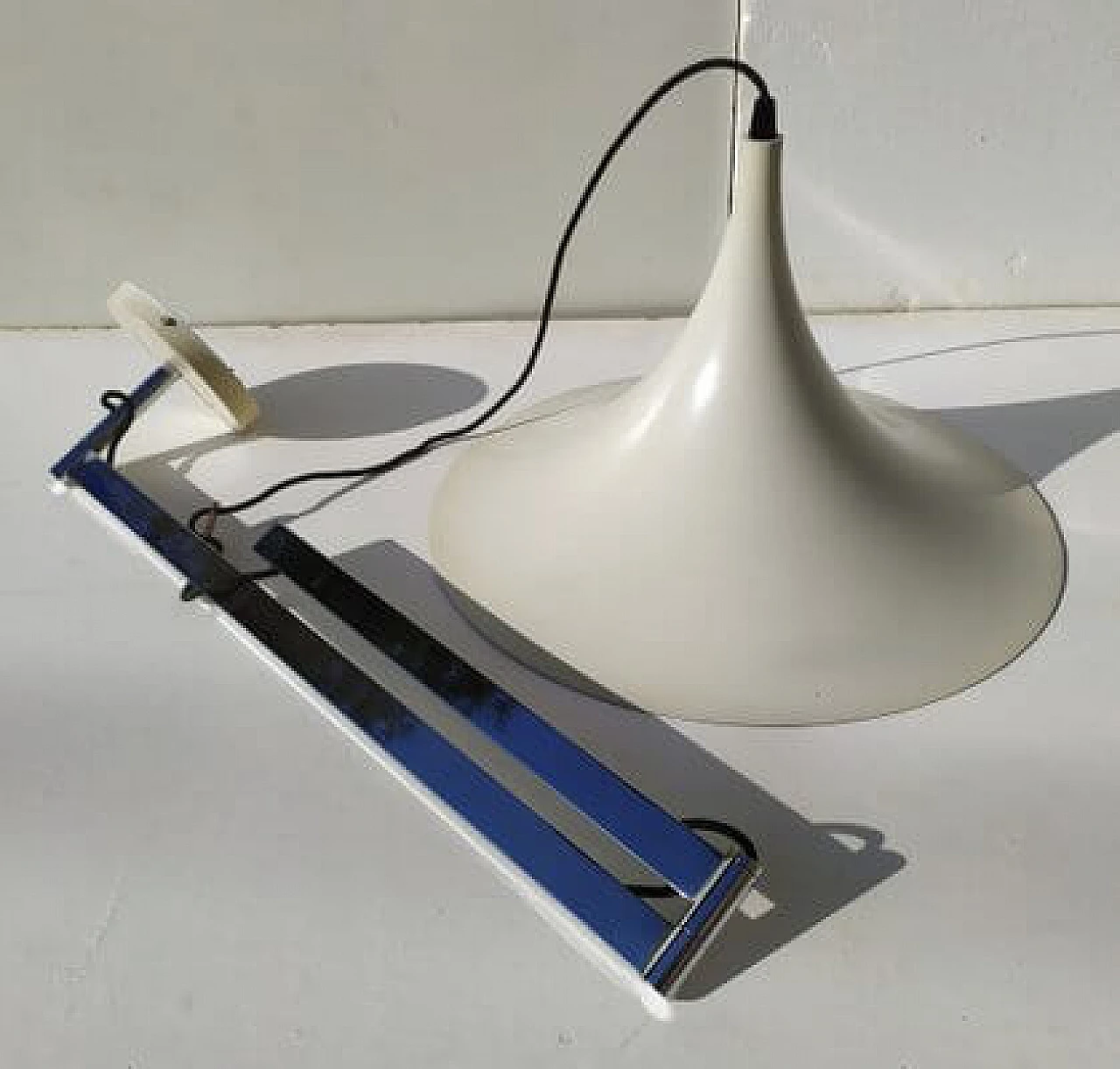 Metal hanging lamp by Bonderup & Thorup, 1960s 3