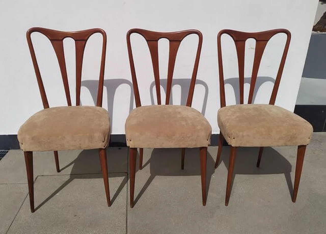 6 Chairs in the style of Guglielmo Ulrich, 1940s 1