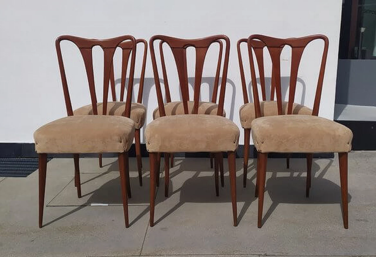 6 Chairs in the style of Guglielmo Ulrich, 1940s 3