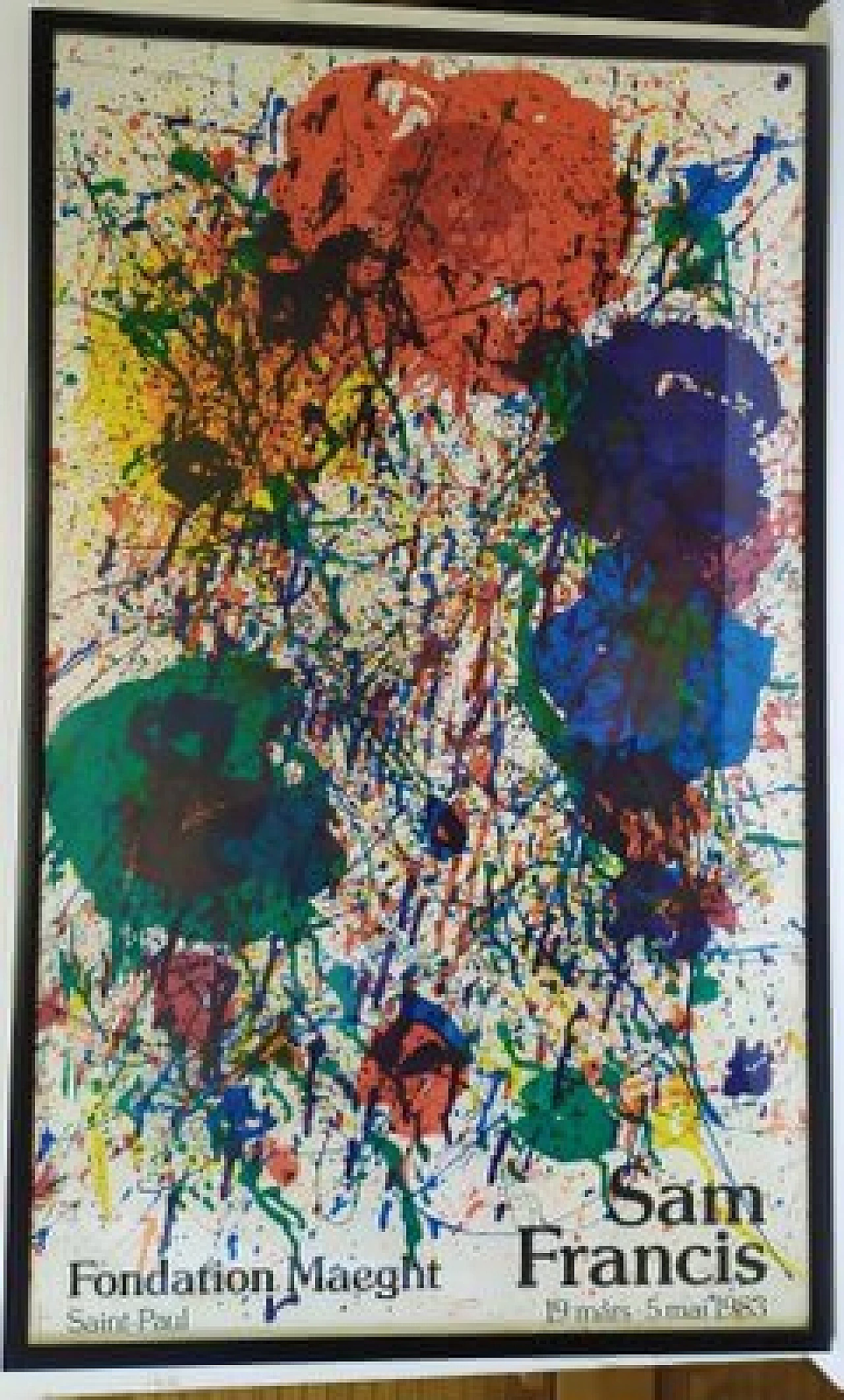 Sam Francis, abstract composition, lithography, 1983 2