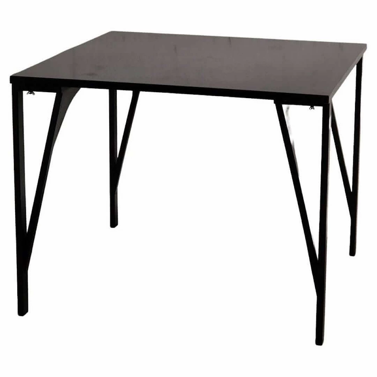 Trac wooden folding table by Achille Castiglioni for BBB Emmebonacina, 1980s 1