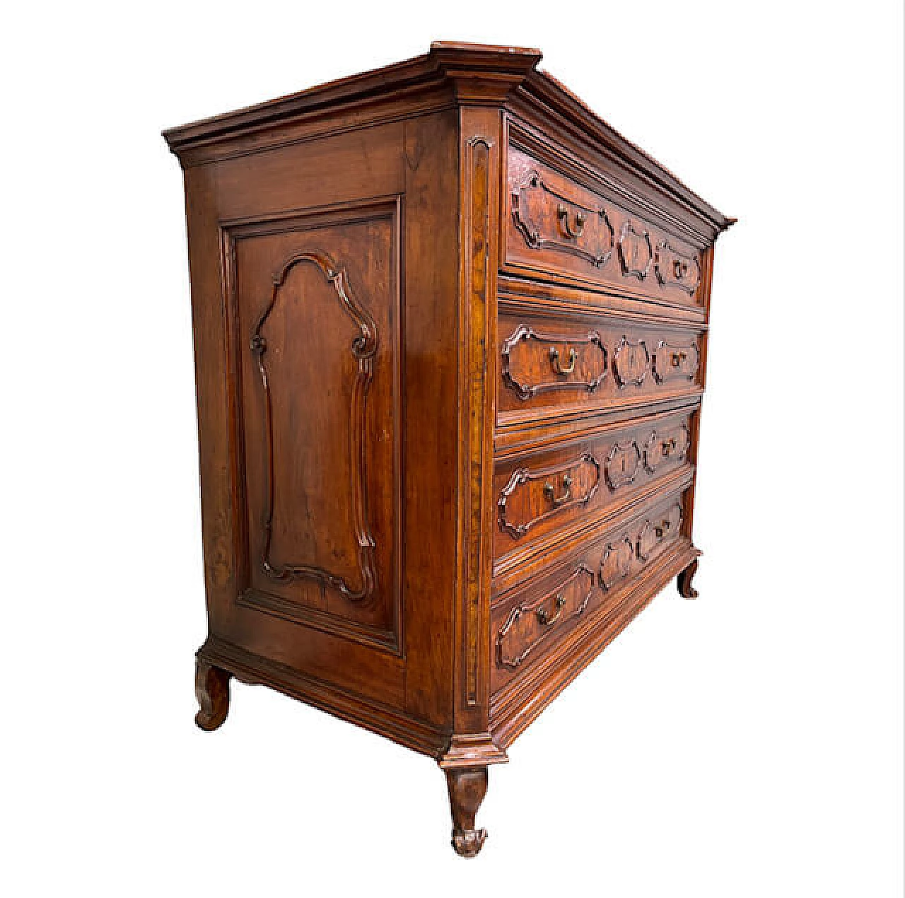 Lombard dresser in walnut and walnut root, early 18th century 3