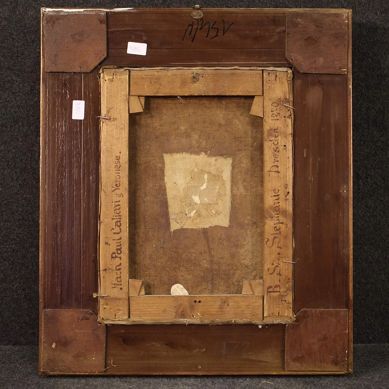 Portrait of a noblewoman, oil painting on canvas, late 19th century 5